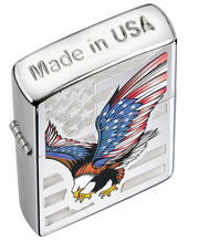 Zapalniczka Zippo American Eagle, High Polish Chrome