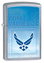 Zapalniczka Zippo Air & Space Power, Street Chrome