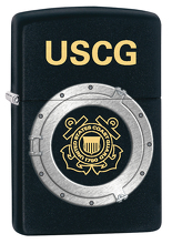 Zapalniczka Zippo USCG, Black Matte