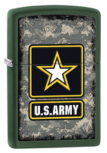 Zapalniczka Zippo U.S.ARMY gwiazda, Green Matte