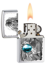 Zapalniczka Zippo Wróżbitka, Brushed Chrome
