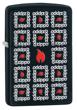 Zapalniczka Zippo Zippo Płomyczki, Black Matte