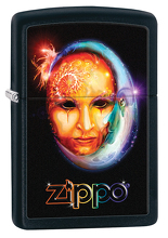 Zapalniczka Zippo Księżycowa twarz, Black Matte