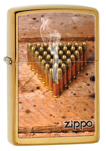 Zapalniczka Zippo Bullets, Brushed Brass