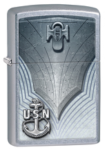 Zapalniczka Zippo USN Okręt, Street Chrome