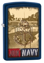 Zapalniczka Zippo Join the Navy, Navy Matte
