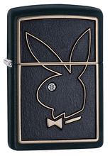 Zapalniczka Zippo Playboy emblemat, Black Matte