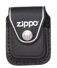 Etui skórzane Zippo z klipem czarne