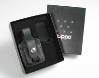 Pudełko z etui czarnym ZIPPO, bez zapalniczki (etui z dziurką)