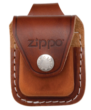 Etui skórzane Zippo ze szlufką brązowe