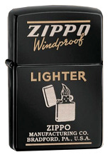Zapalniczka Zippo Zippo Old Adv., Ebony