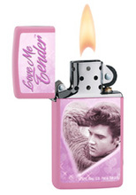 Zapalniczka Slim Love Me Tender, Pink Matte