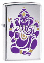 Zapalniczka Zippo Ganesh, High Polish Chrome