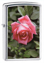 Zapalniczka Zippo Rose, High Polish Chrome