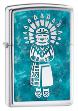 Zapalniczka Zippo Indianin, High Polish Chrome