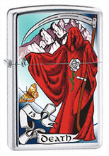 Zapalniczka Zippo Tarot Death Card, High Polish Chrome