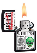 Zapalniczka Zippo Area 51, Black matte