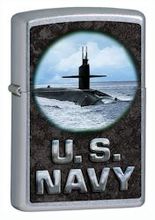 Zapalniczka Zippo US Navy, Street Chrome