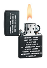 Zapalniczka Zippo Card, Black Matte