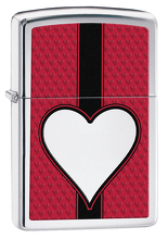 Zapalniczka Zippo Heart, High Polish Chrome