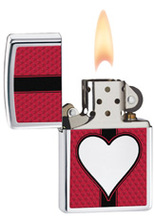 Zapalniczka Zippo Heart, High Polish Chrome