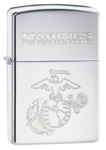 Zapalniczka Zippo Marines, High Polish Chrome