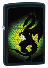 Zapalniczka Zippo Tryptych Dragon, Black Matte