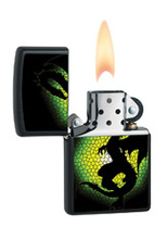 Zapalniczka Zippo Tryptych Dragon, Black Matte