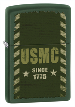 Zapalniczka Zippo USMC, Green Matte