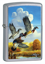 Zapalniczka Zippo Dzikie Kaczki, Street Chrome