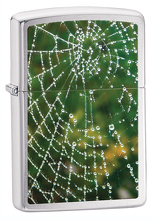 Zapalniczka Zippo Pajęczyna, Brushed Chrome