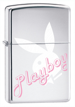 Zapalniczka Zippo Playboy White, High Polish Chrome