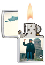 Zapalniczka Zippo John Lennon in NY, Brushed Chrome