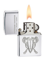Zapalniczka Zippo Veteran Forever, High Polish Chrome