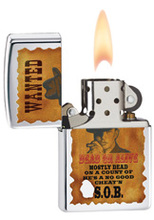 Zapalniczka Zippo Wanted, High Polish Chrome